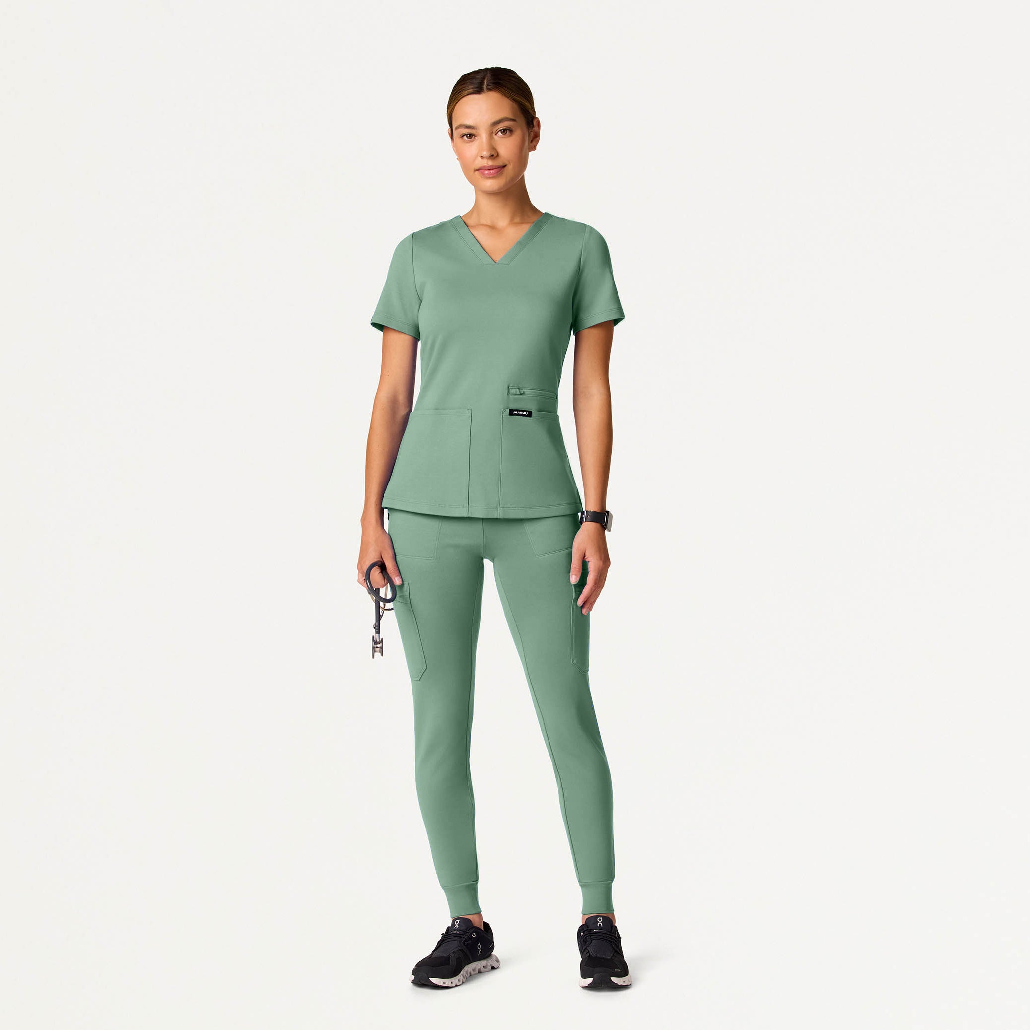 The Nesta Essential Scrub Set - Sage - 1