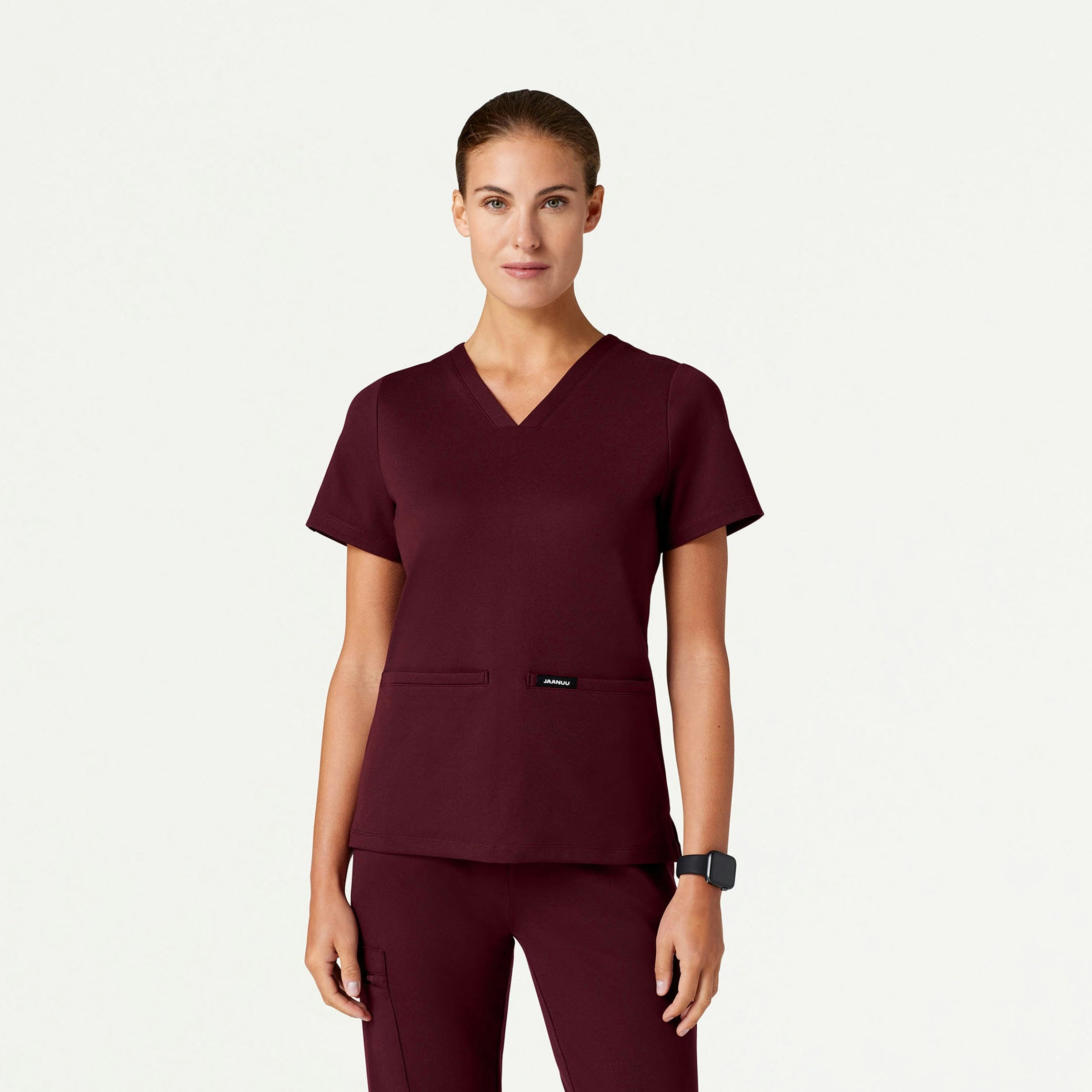 The Newland Jacket Scrub Set - Burgundy - 4