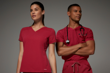 doctors with red scrubs