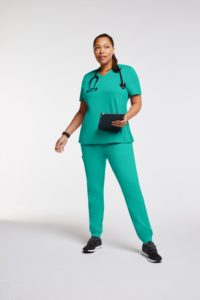 nurse with green scrub