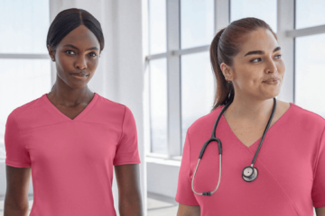 women wearing pink scrubs