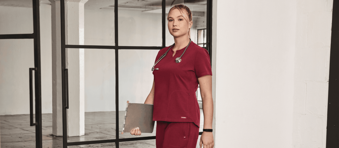 Nurse-student-with-red-scrub
