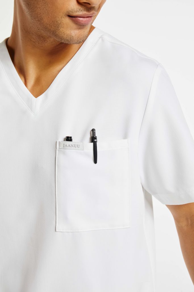 Nurse-in-white-scrub-with-pocket
