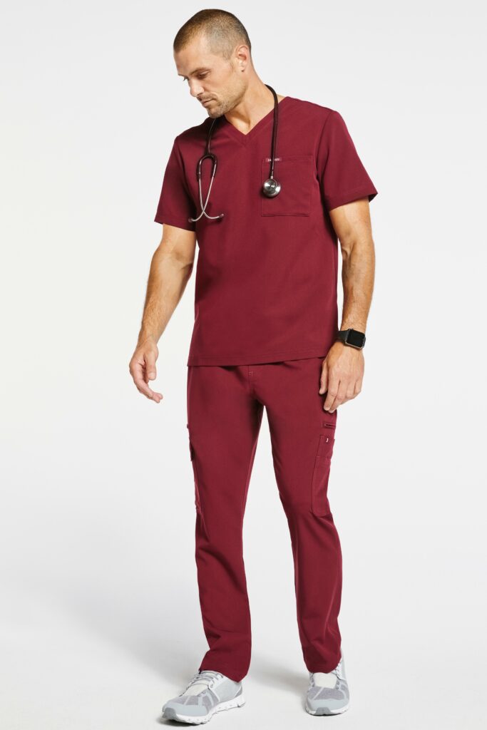 male-nurse-wearing-red-uniform-cargo-pants