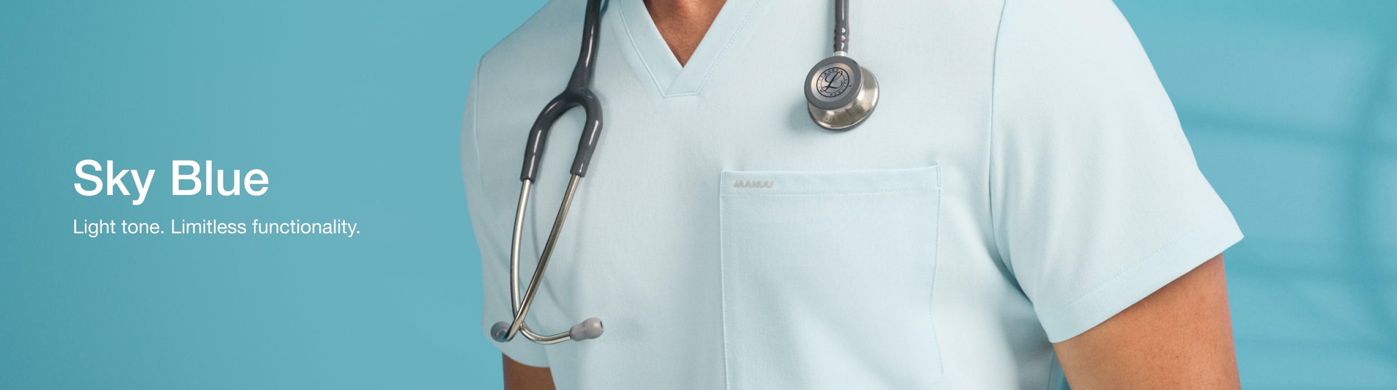 Men's Sky Blue Scrubs