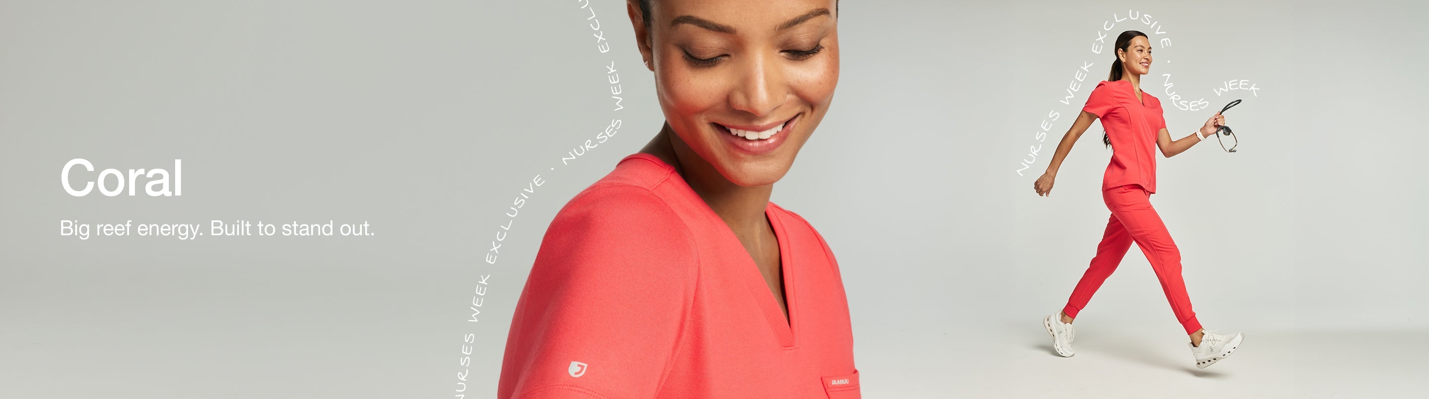Women's Coral Scrubs