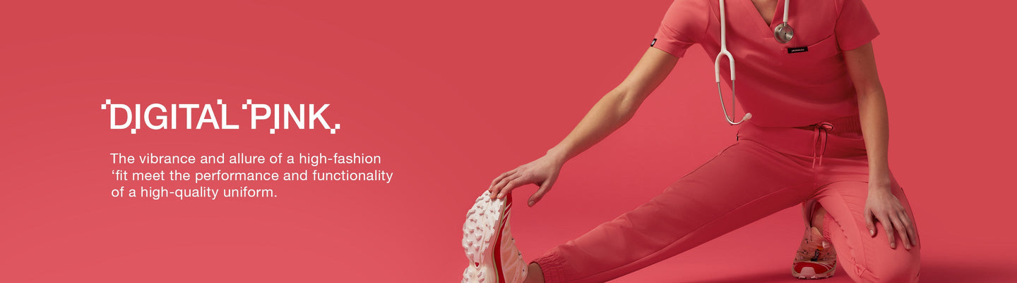 Women's Digital Pink Scrubs