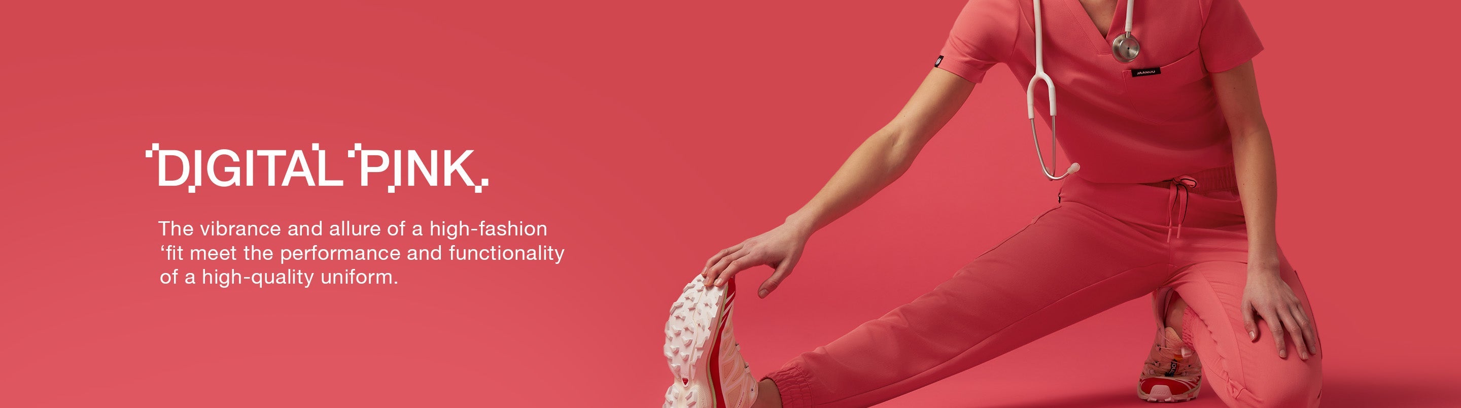 Women's Digital Pink Scrubs