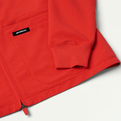 Ceri Essential 6-Pocket Scrub Jacket - Solar Red - WOMEN'S JACKETS - Jaanuu