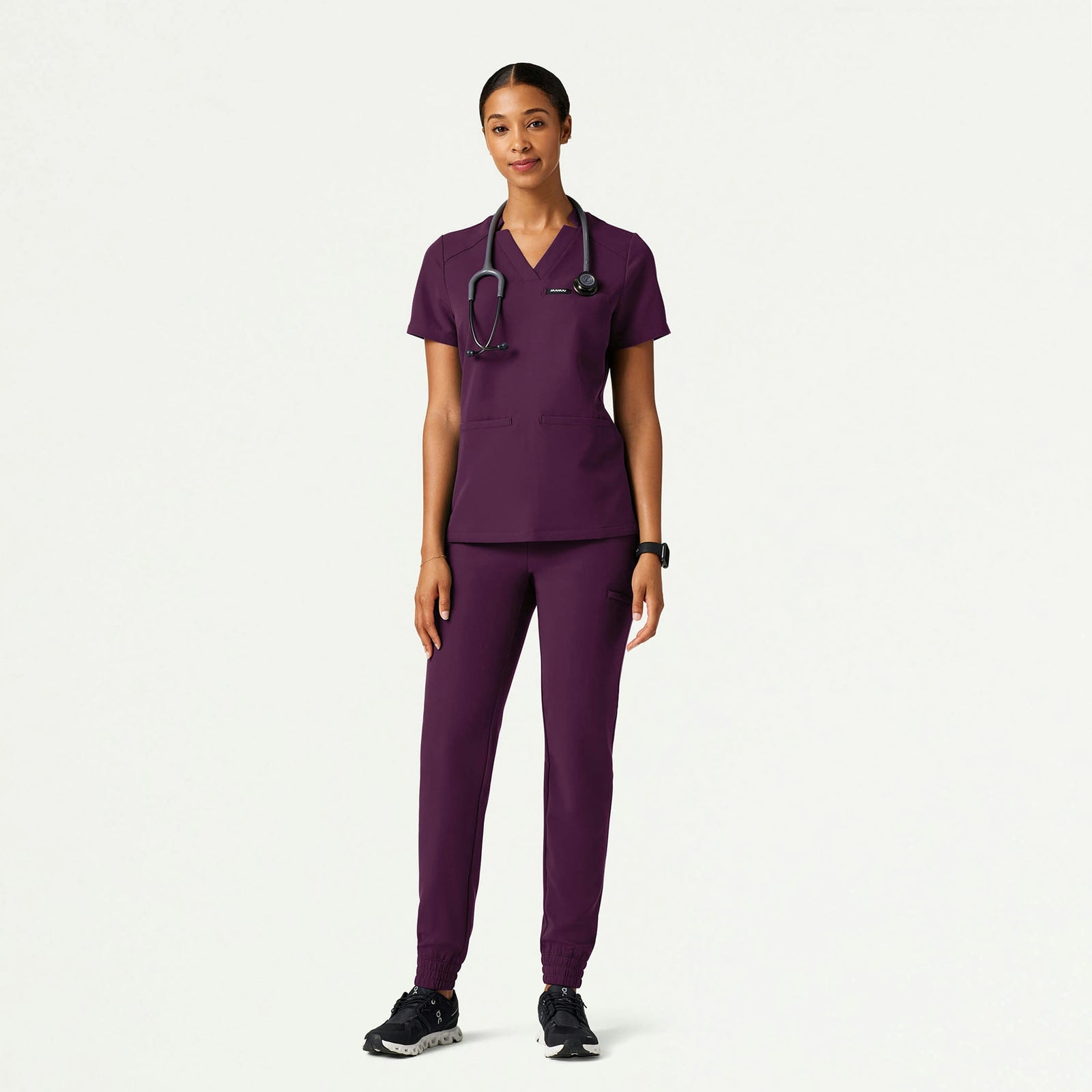 Jace Skinny On-the-Go Scrub Jogger - Dark Amethyst - WOMEN'S PANTS - Jaanuu