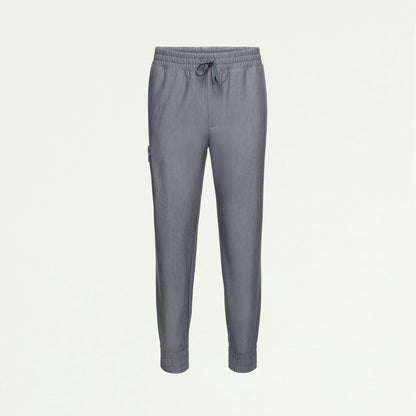 Cobot 8-Pocket Scrub Jogger - Heather Gray - MEN'S PANTS - Jaanuu