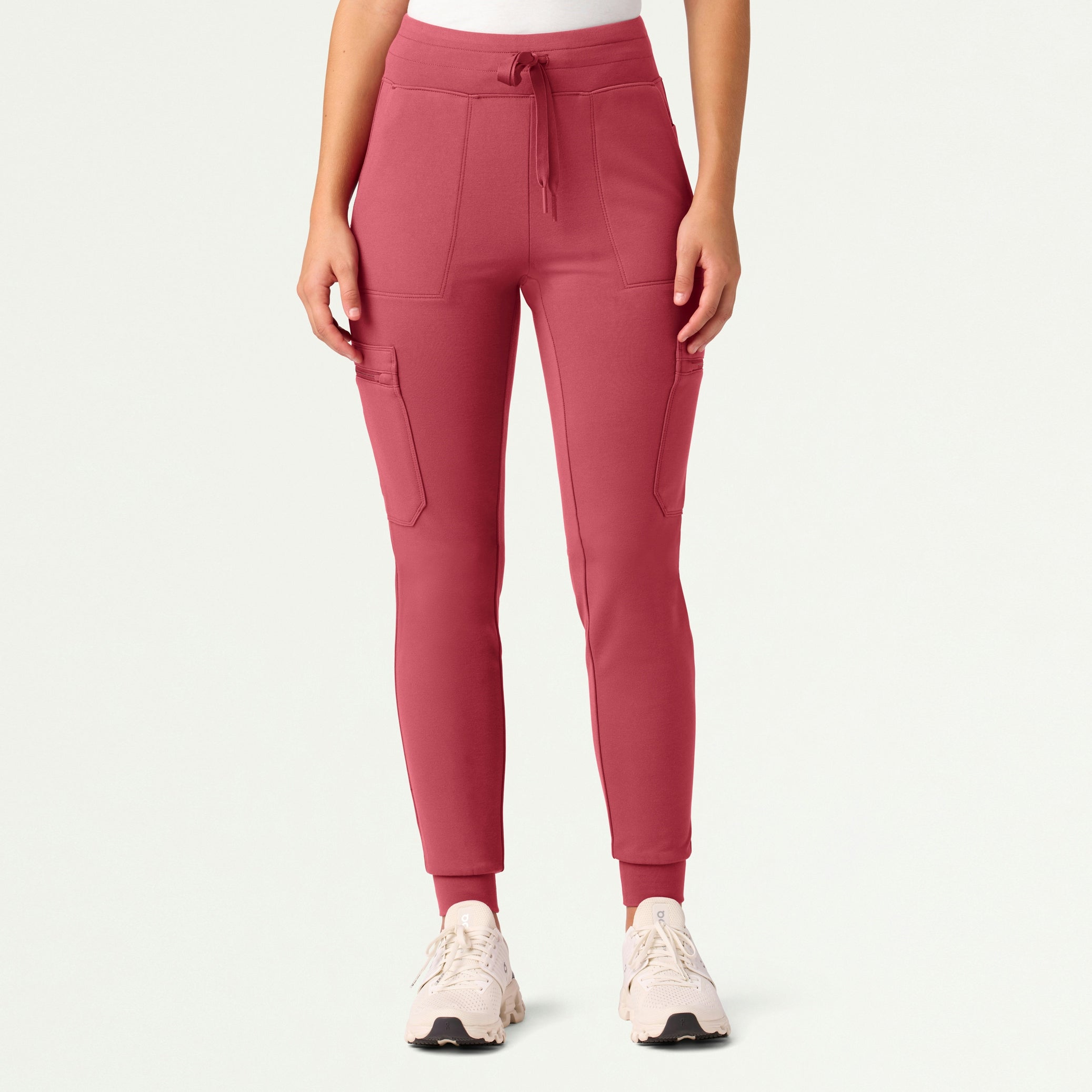 Abi 10-Pocket Skinny ULTRAsoft Scrub Jogger - Mulberry - WOMEN'S PANTS - Jaanuu