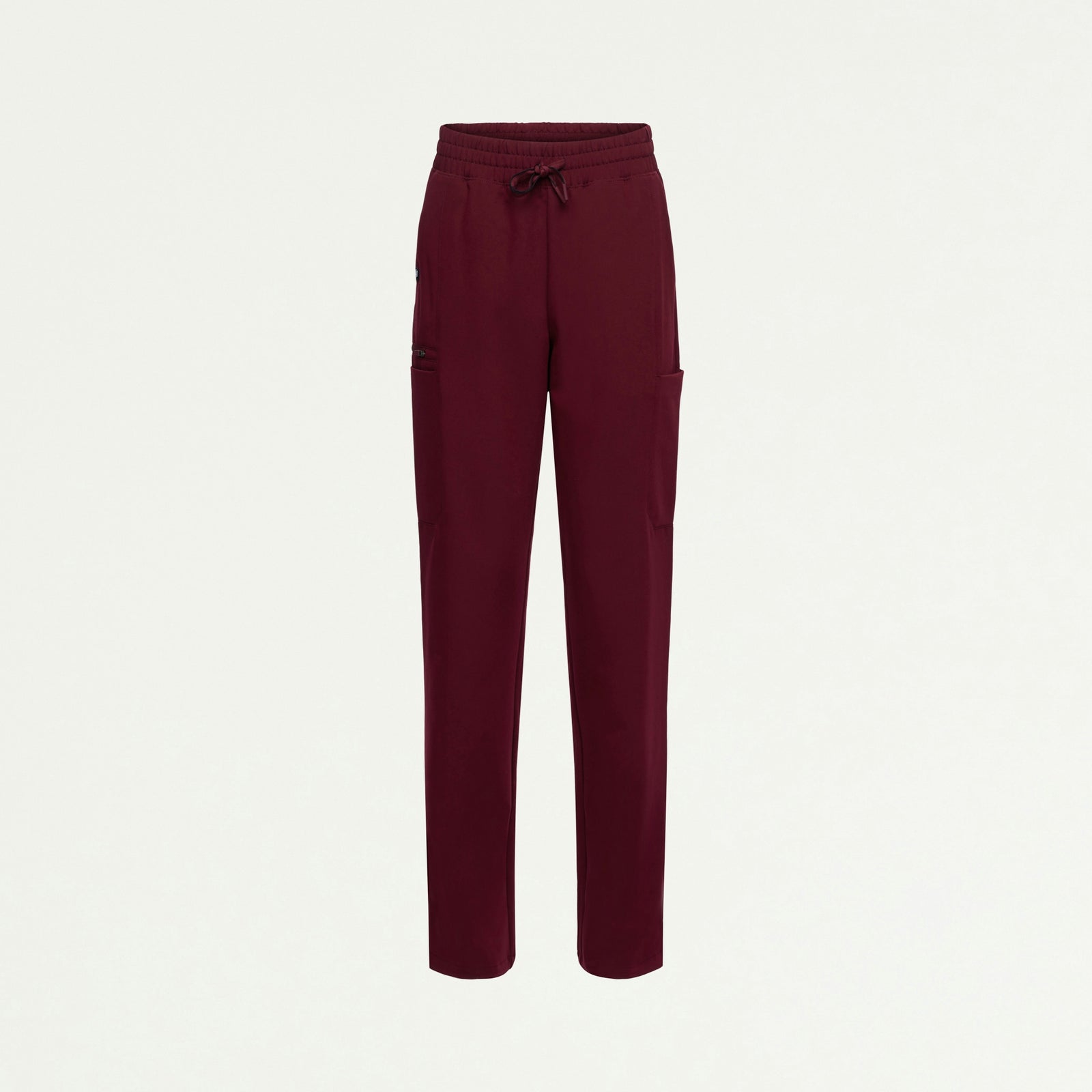 Payla 8-Pocket High Waisted Scrub Pant - Burgundy - WOMEN'S PANTS - Jaanuu