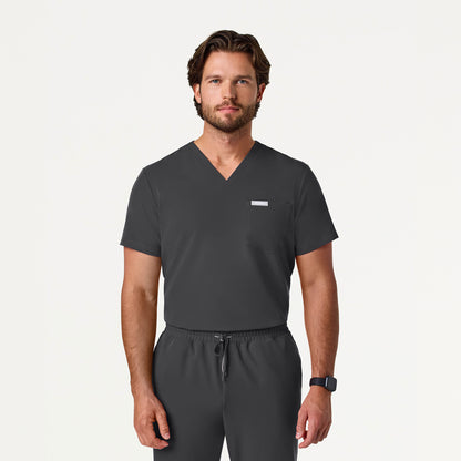Jaanuu UltraLAST™ Essential Performance Men's 5-Pocket Scrub Set - Pewter