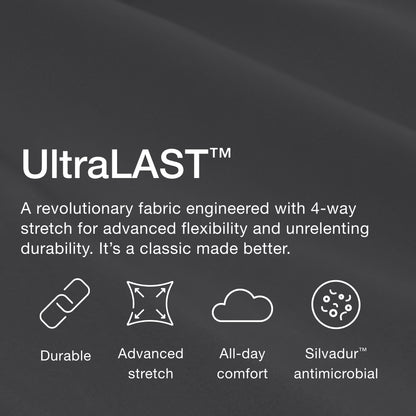 Jaanuu UltraLAST™ Essential Performance Men's 5-Pocket Scrub Set - Pewter