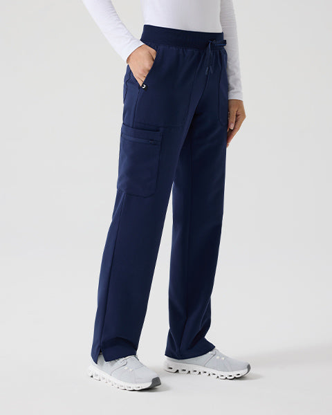 Xenos Cargo Knit Waist Scrub Pant - Midnight Navy – Jaanuu