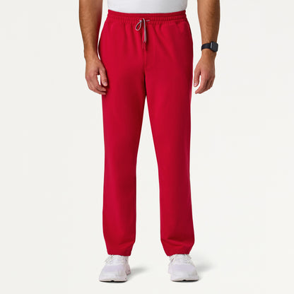 Jaanuu UltraLAST™ Essential Performance Men's 5-Pocket Scrub Set - Red