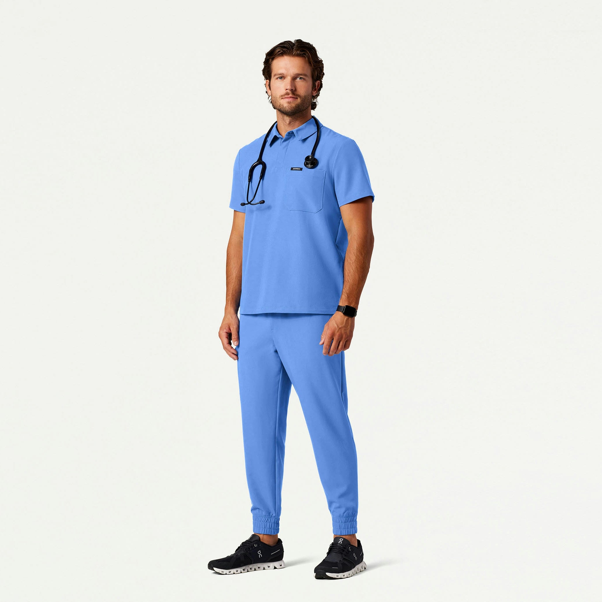 The Bentham Essential Scrub Set - Ceil Blue