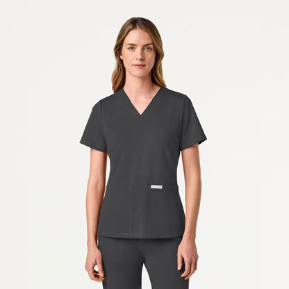 Jaanuu UltraSOFT™ Essential Comfort Women's 6-Pocket Scrub Set - Pewter