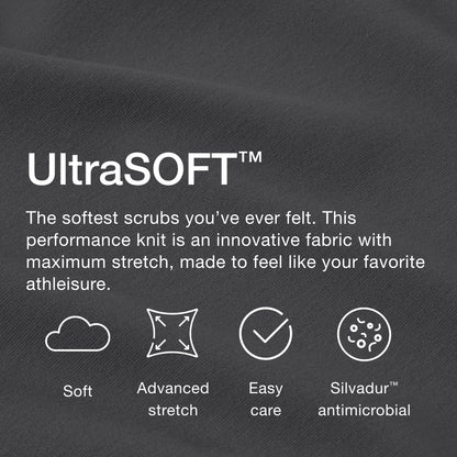 Jaanuu UltraSOFT™ Essential Comfort Women's 6-Pocket Scrub Set - Pewter