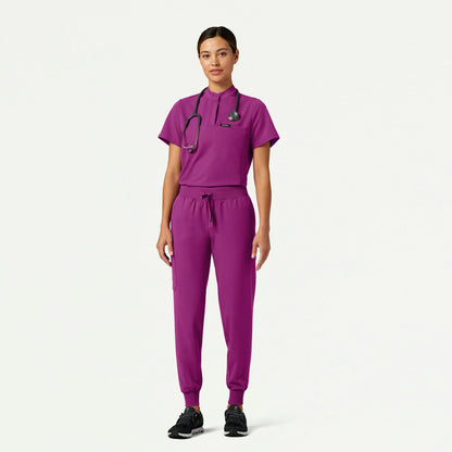 The Isa Essential Scrub Set - Heather Gray