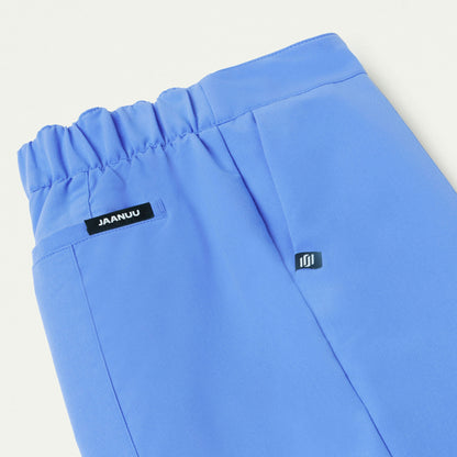 Lio Tapered 5-Pocket Scrub Pant - Ceil Blue - WOMEN'S PANTS - Jaanuu
