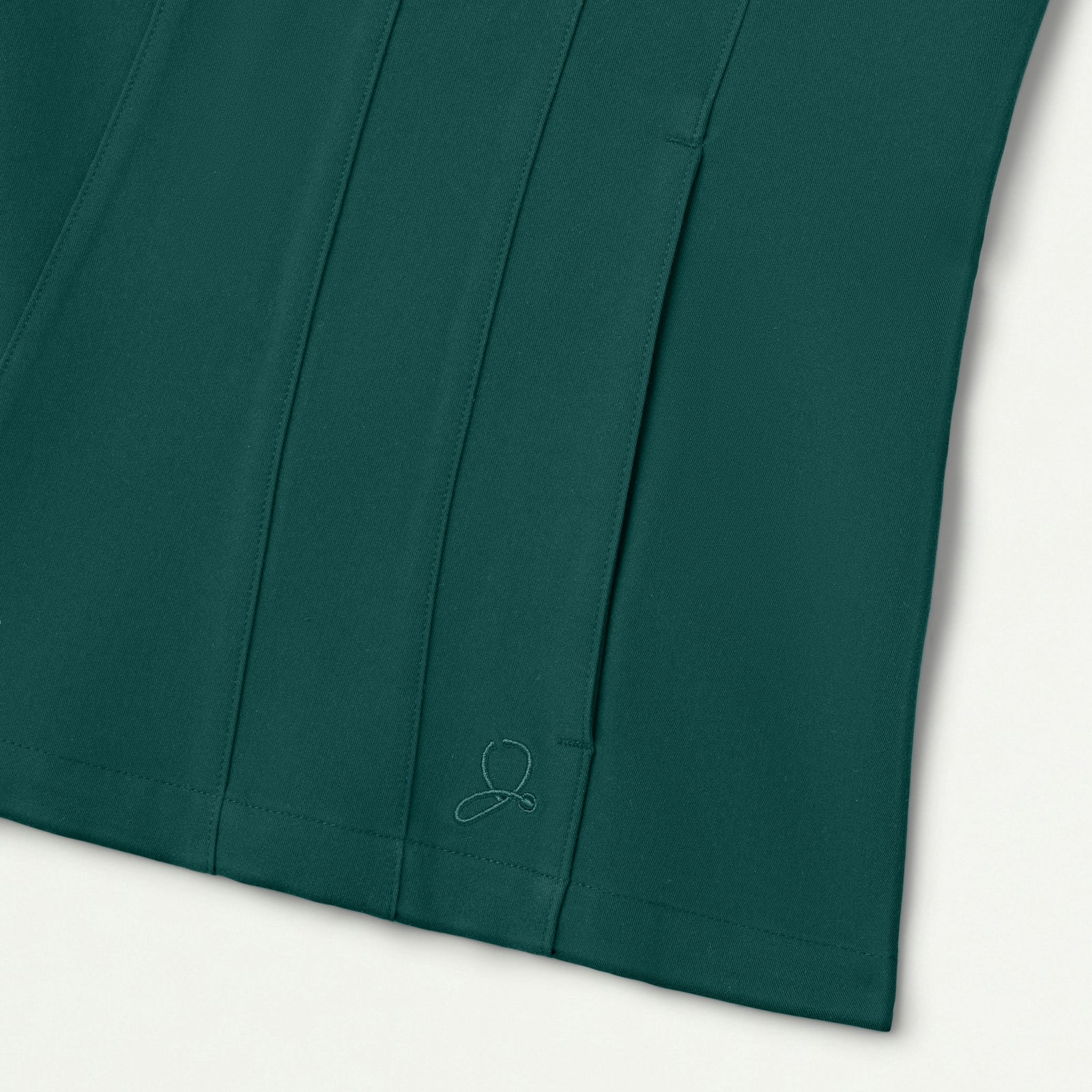 Emery Slim Square-Neck Scrub Top - Midnight Green - WOMEN'S TOPS - Jaanuu