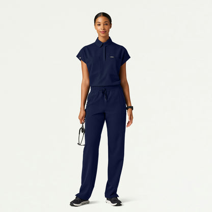 Acta Oversized 2-Pocket Scrub Top - Midnight Navy - WOMEN'S TOPS - Jaanuu