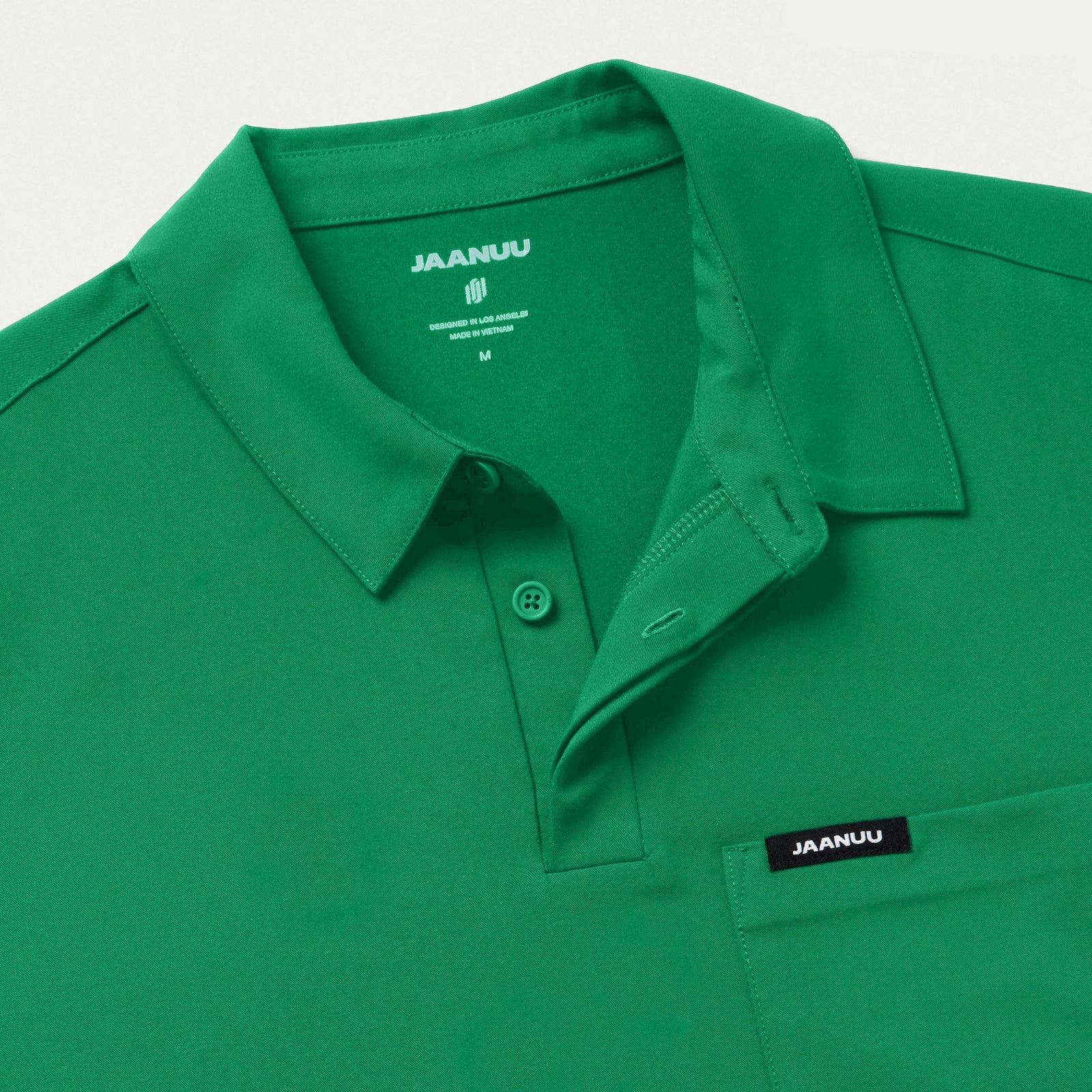 Axis Polo Scrub Top - Emerald Green - MEN'S TOPS - Jaanuu