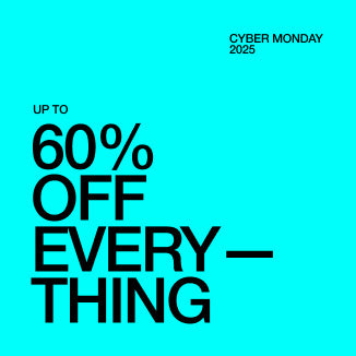 Image with text, "Cyber Monday 2025: Up to 60% Off Everything". - Women Nav Tile