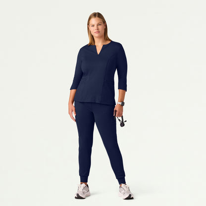 Abi 10-Pocket Skinny ULTRAsoft Scrub Jogger - Midnight Navy - WOMEN'S PANTS - Jaanuu