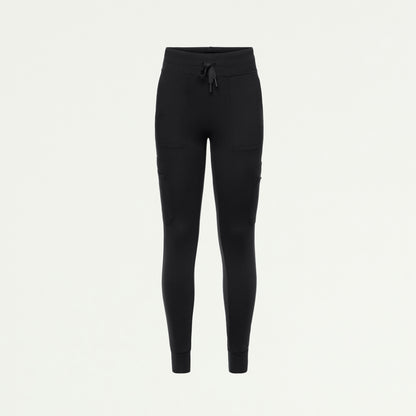 Abi 10-Pocket Skinny ULTRAsoft Scrub Jogger - Black - WOMEN'S PANTS - Jaanuu