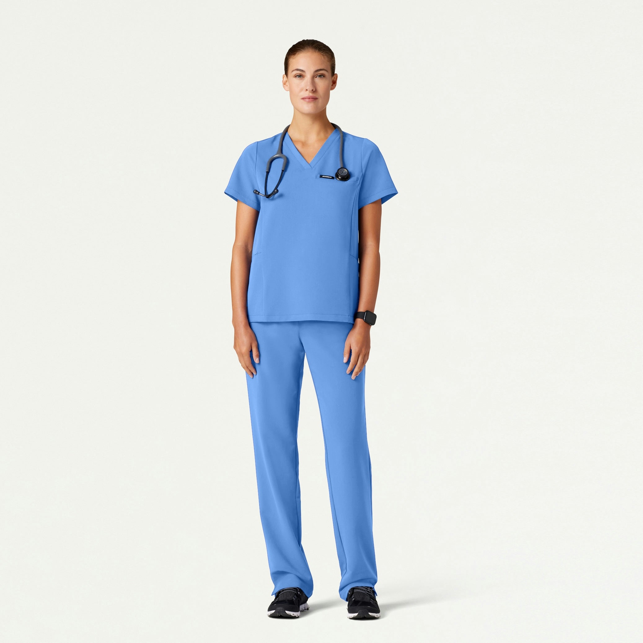 The Bravais Essential Scrub Set - Ceil Blue