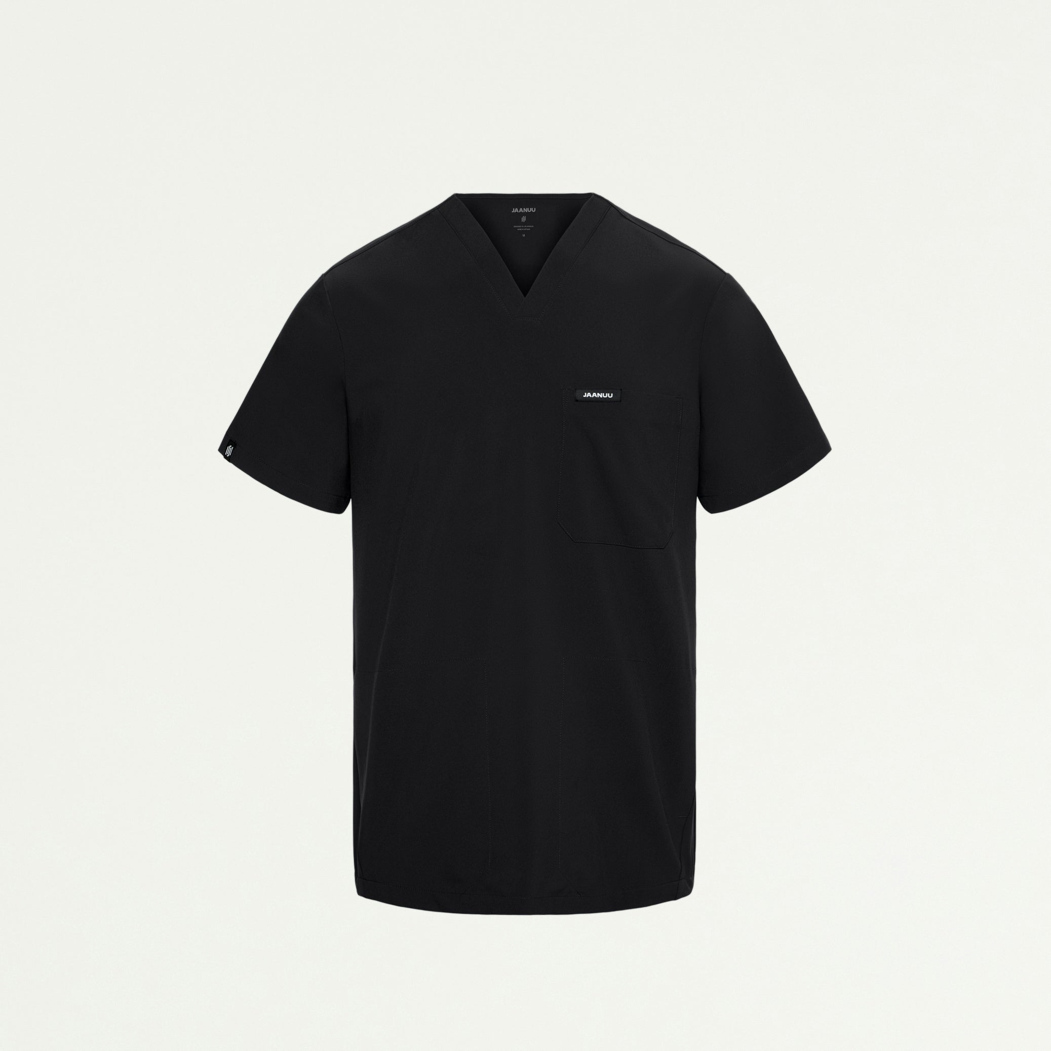 Bron ULTRAlite™ 3-Pocket Scrub Top - Black - MEN'S TOPS - Jaanuu