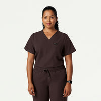 Rhena Essential 1-Pocket Scrub Top - Black