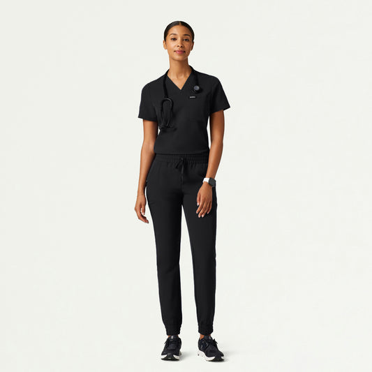 The Verda Essential Scrub Set - Black