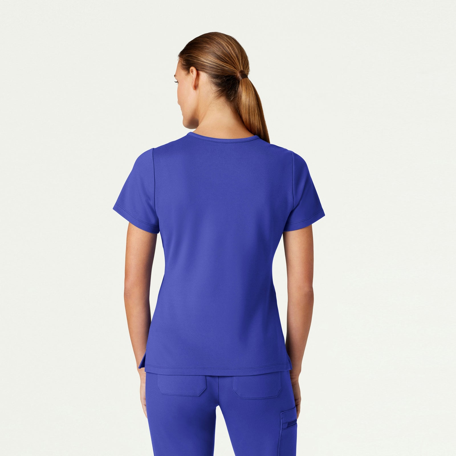 Cesi Slim ULTRAsoft Scrub Top - Moon Blue - WOMEN'S TOPS - Jaanuu