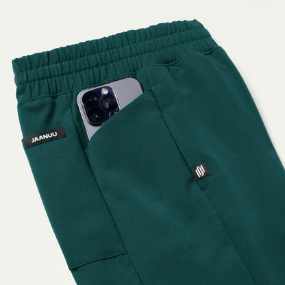 Effie Slim 6-Pocket Scrub Pant - Midnight Green - WOMEN'S PANTS - Jaanuu