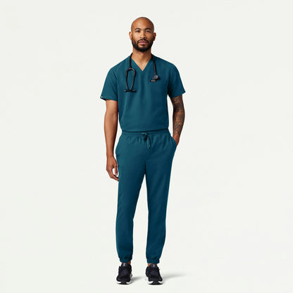 Rhodes Slim Crossover Scrub Jogger - Caribbean Blue - MEN'S PANTS - Jaanuu