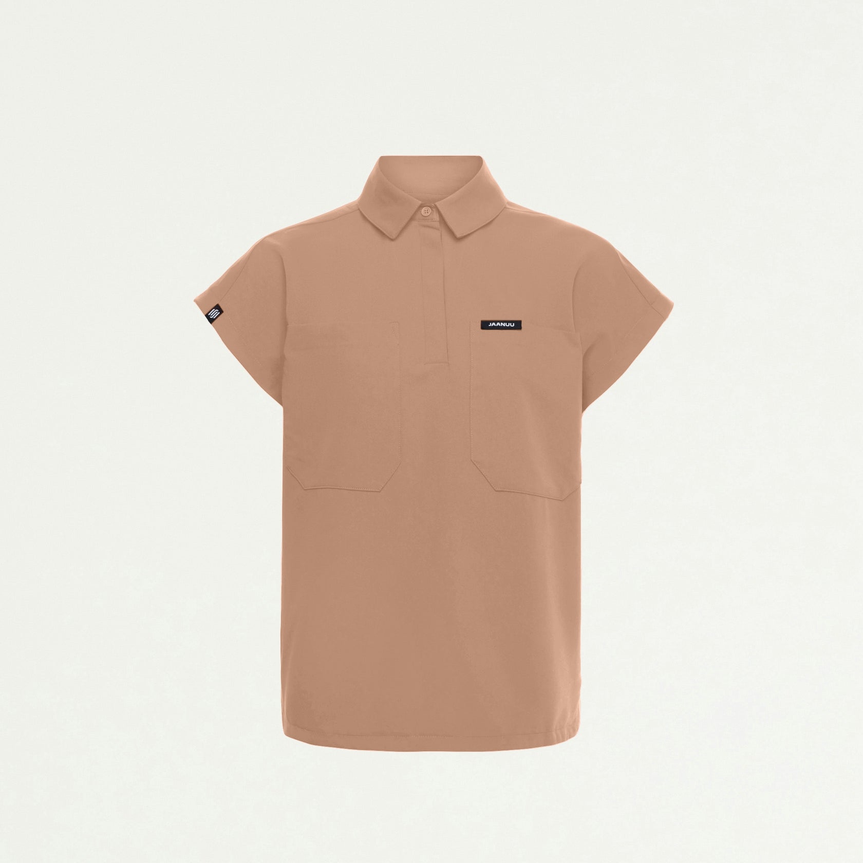 Acta Oversized 2-Pocket Scrub Top - Clay - WOMEN'S TOPS - Jaanuu