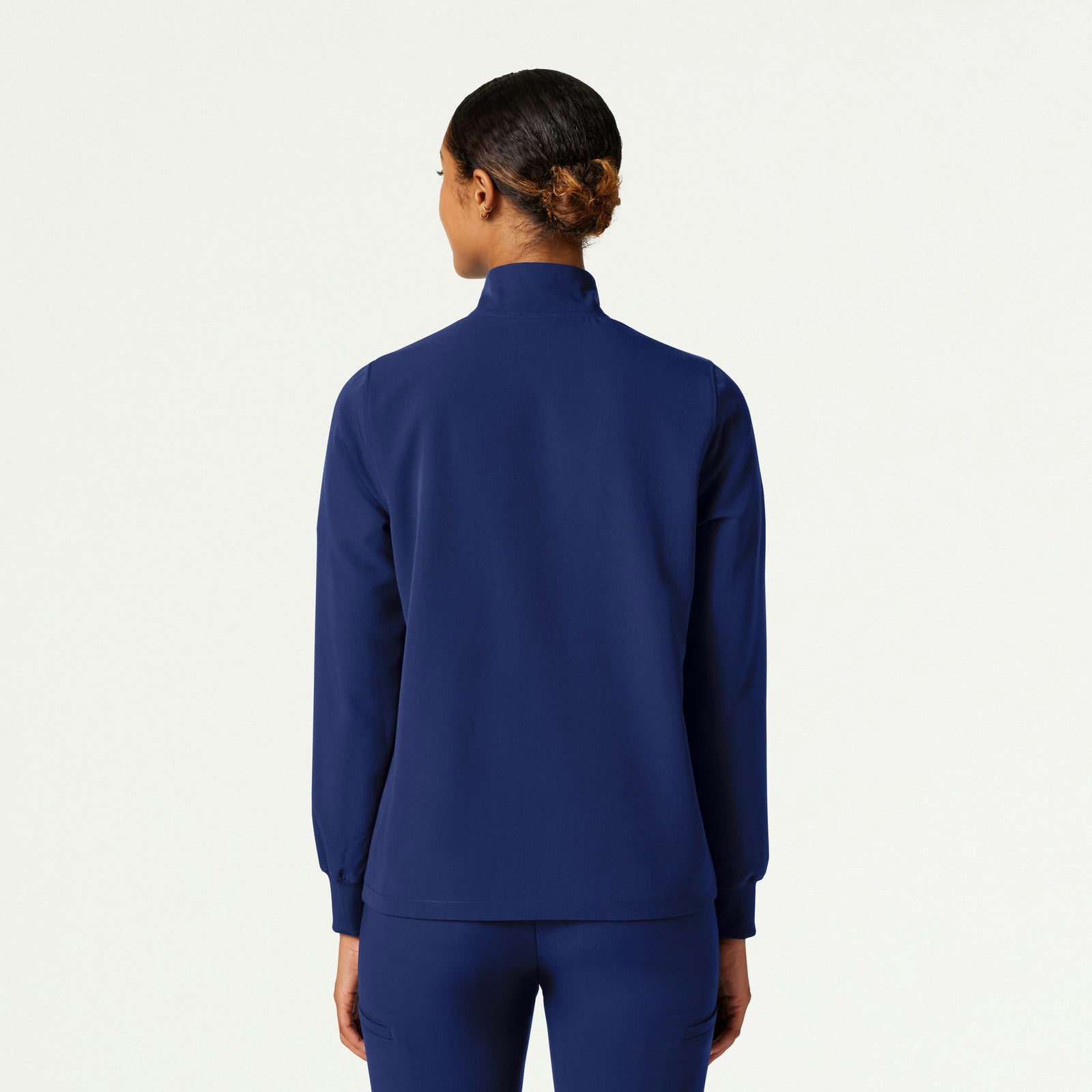Ceri Essential 6-Pocket Scrub Jacket - Navy Blue - WOMEN'S JACKETS - Jaanuu