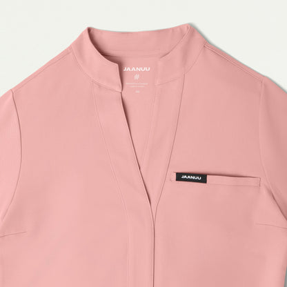 Serin Slim 1-Pocket Scrub Top - Mauve - WOMEN'S TOPS - Jaanuu
