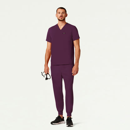 Platt 3-Pocket Scrub Top - Dark Amethyst - MEN'S TOPS - Jaanuu