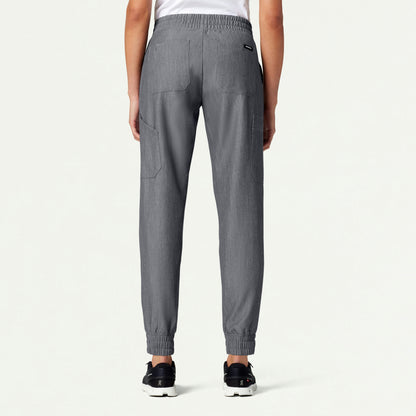 Neo Everyday Cargo Scrub Jogger - Heather Gray - WOMEN'S PANTS - Jaanuu