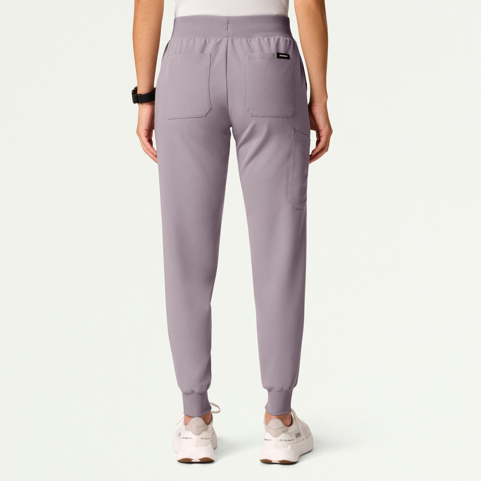 Silex Slim Knit-Waist Scrub Jogger - Chrome - WOMEN'S PANTS - Jaanuu