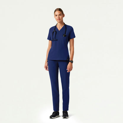 Effie Slim 6-Pocket Scrub Pant - Navy Blue - WOMEN'S PANTS - Jaanuu