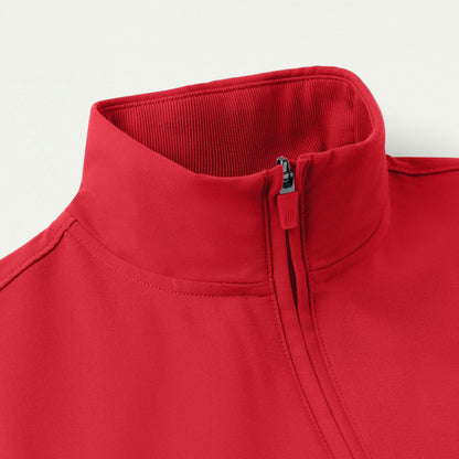 Ceri Essential 6-Pocket Scrub Jacket - Brilliant Red - WOMEN'S JACKETS - Jaanuu
