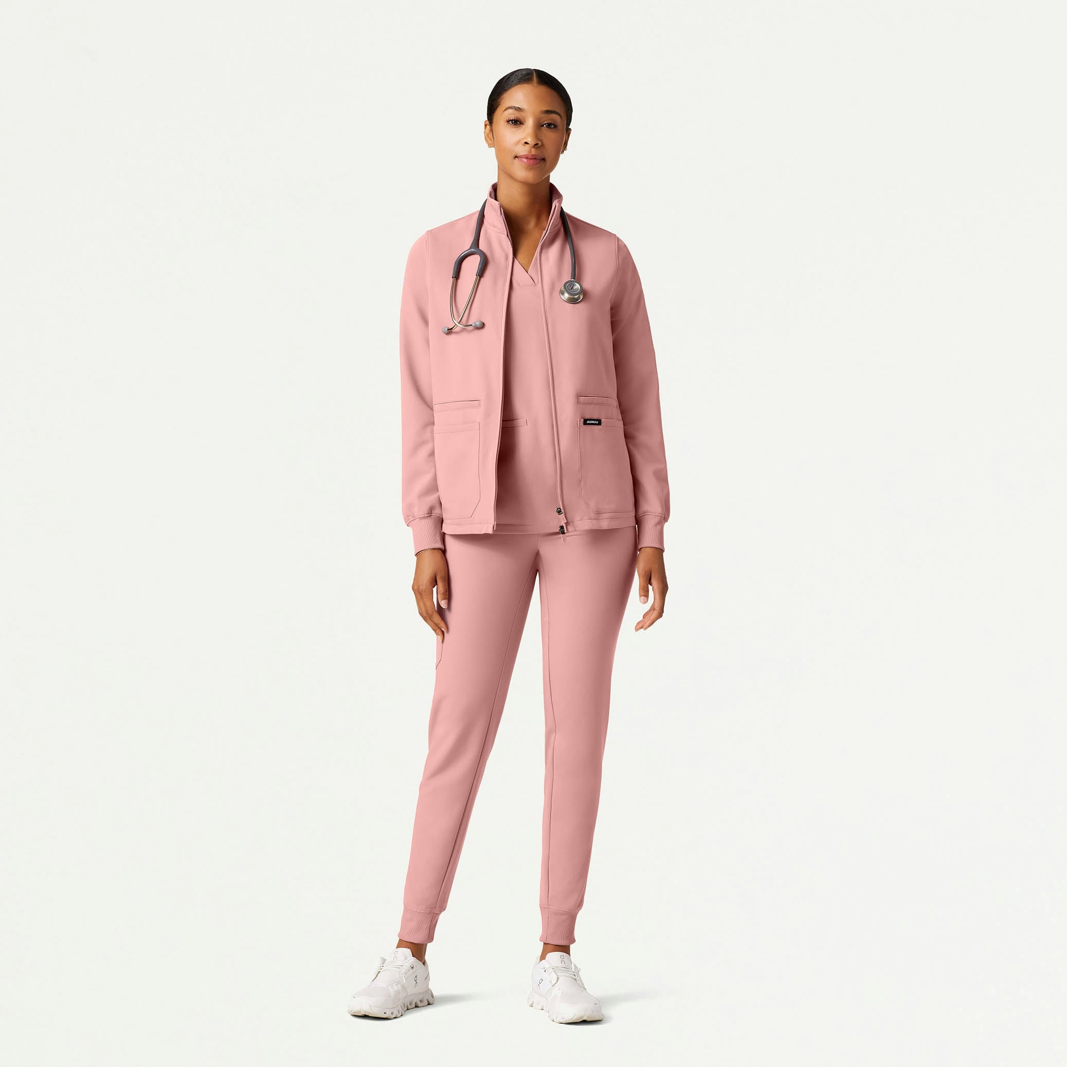 The Gia Jacket Scrub Set - Mauve