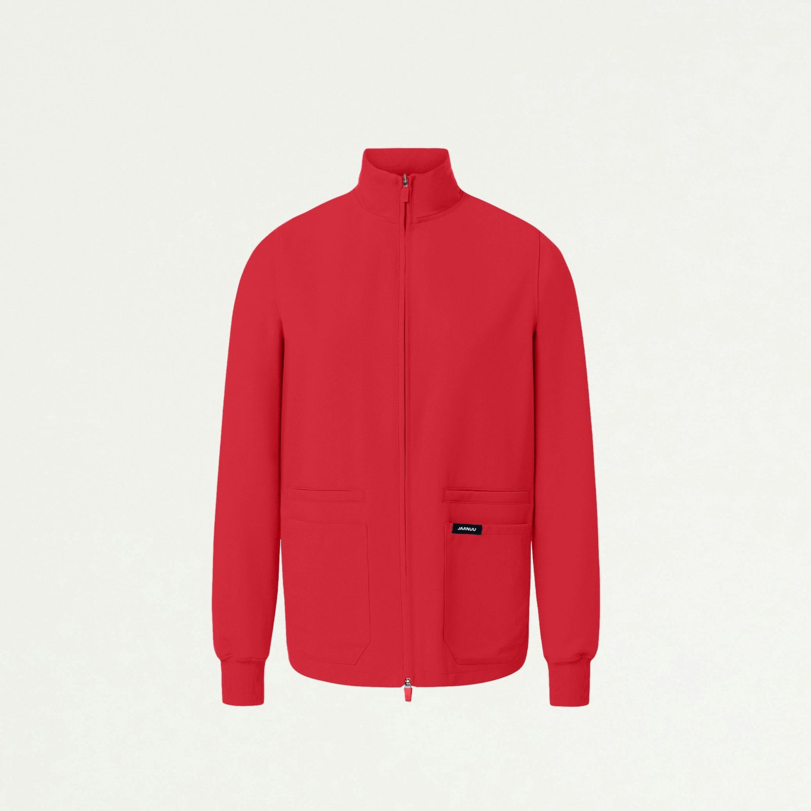 Ceri Essential 6-Pocket Scrub Jacket - Brilliant Red - WOMEN'S JACKETS - Jaanuu