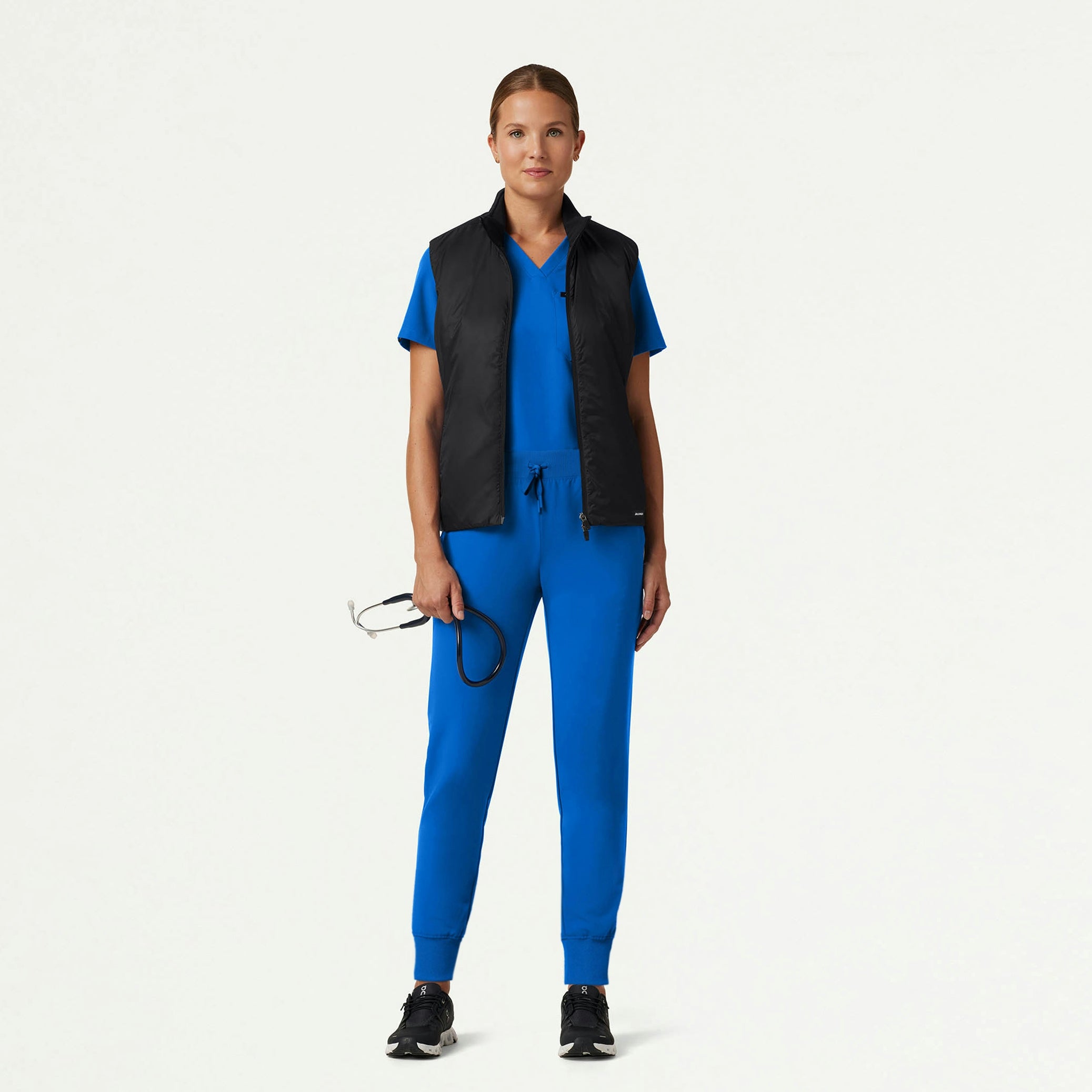 The Alex Vest Scrub Set - Royal Blue